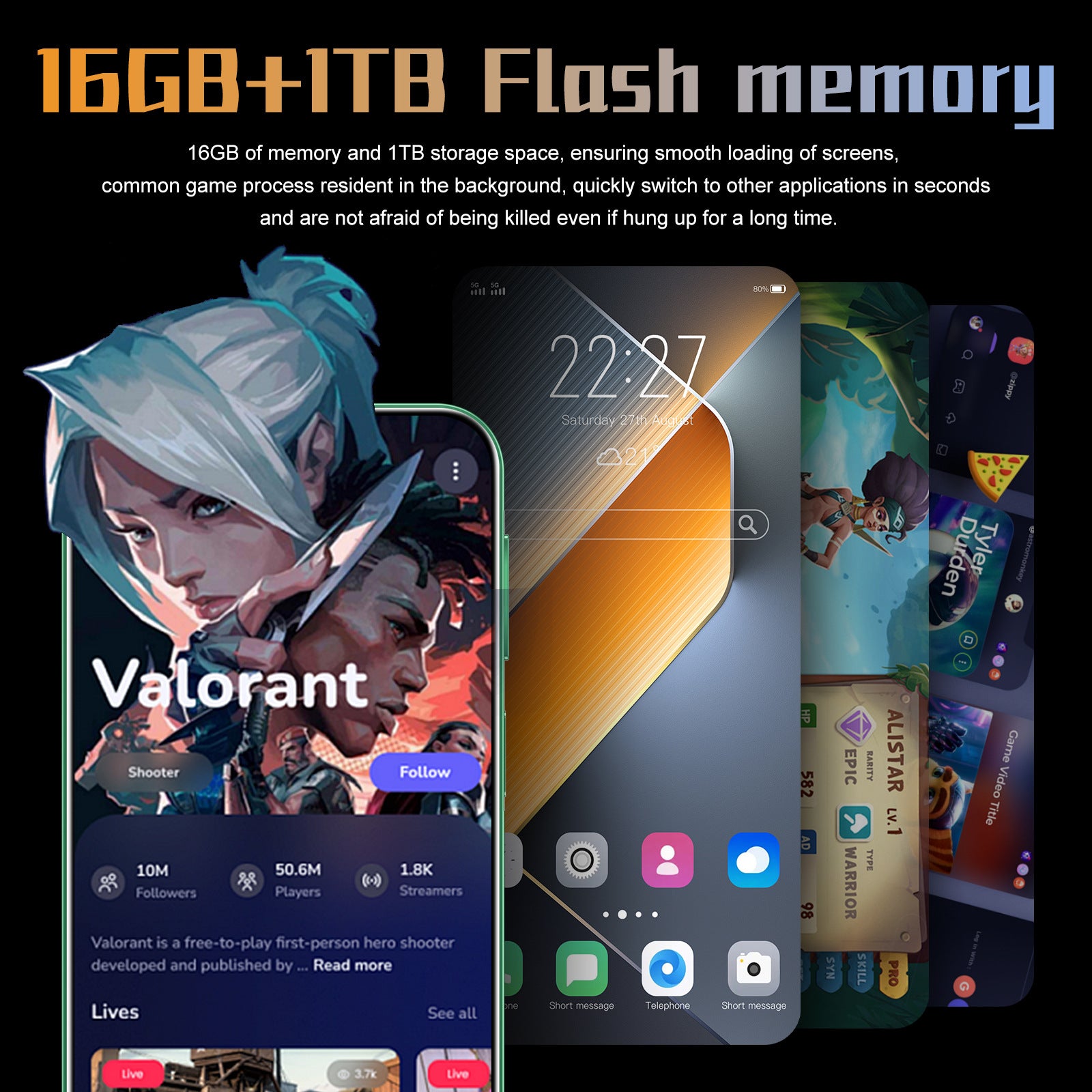 Hot-selling Mobile Phones Pova6 Pro Android Large Screen16+1T Smartphone In Stock Factory Price(Popular)