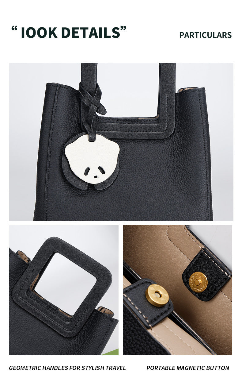 Light Luxury French Style Handheld Small Square Bag for Women, Versatile Shoulder Bag with Small Pendant, Commuter Tote Bag