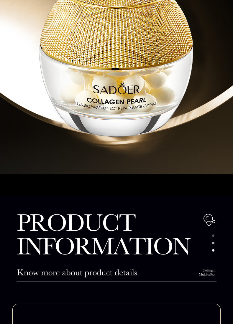 Pearl Cream70g SADOER Collagen Hydrating Moisturizing Cream  Foreign Trade Wholesale
