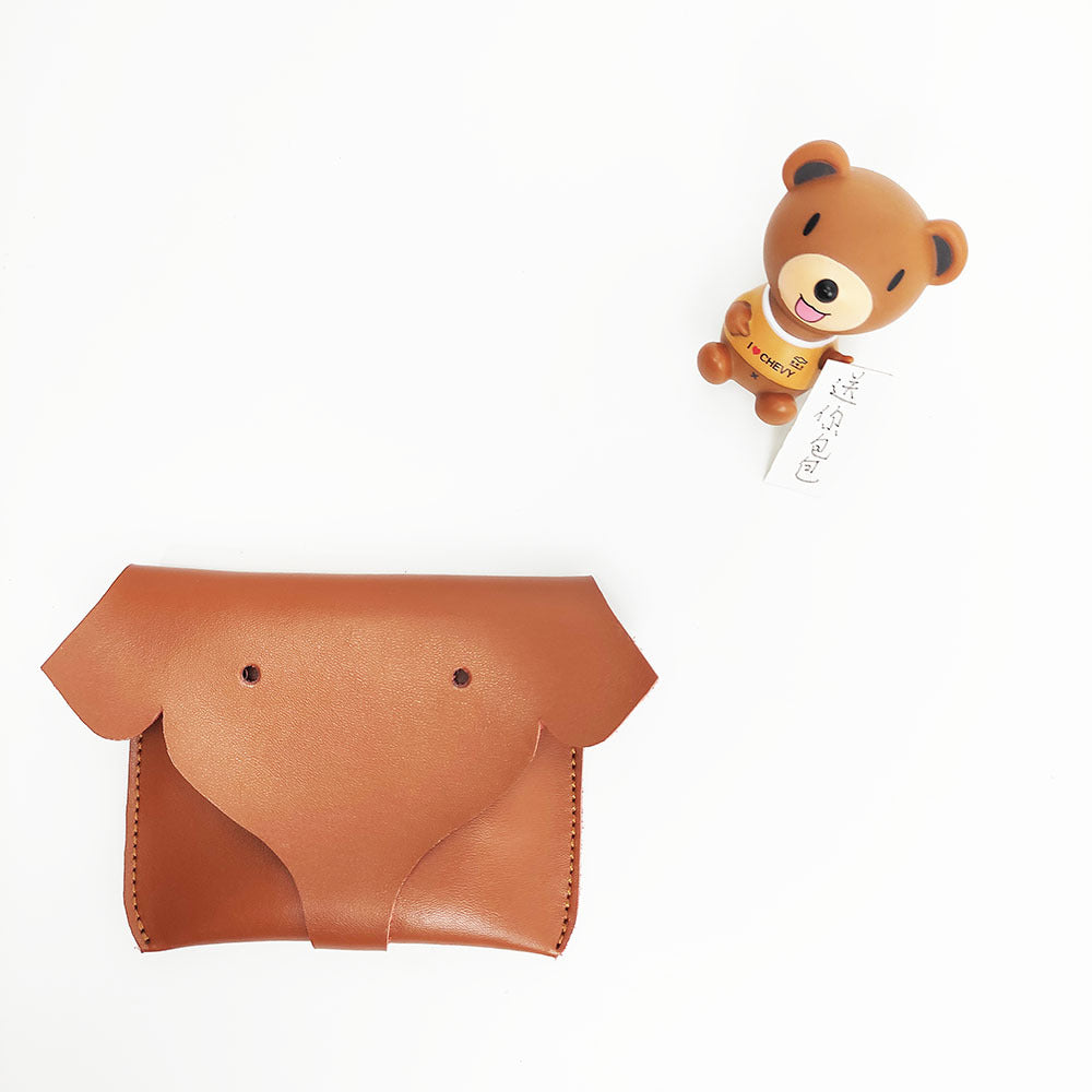 Guangzhou Factory Genuine Leather Cartoon Little Elephant Coin Purse Simple Card Bank Card Advertising Promotional Gift Trendy Product