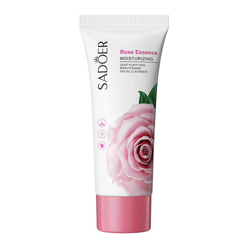 Facial Cleanser SADOER Rose Facial Cleanser100g Deep Cleaning  Foreign Trade Live Wholesale