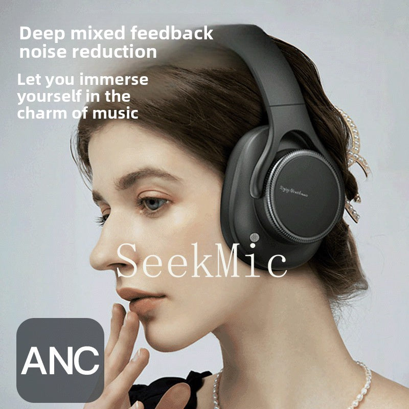 Private Model2025New model with deep bass and long battery life ANC Noise reduction wireless over-ear Bluetooth headphones with patent B15