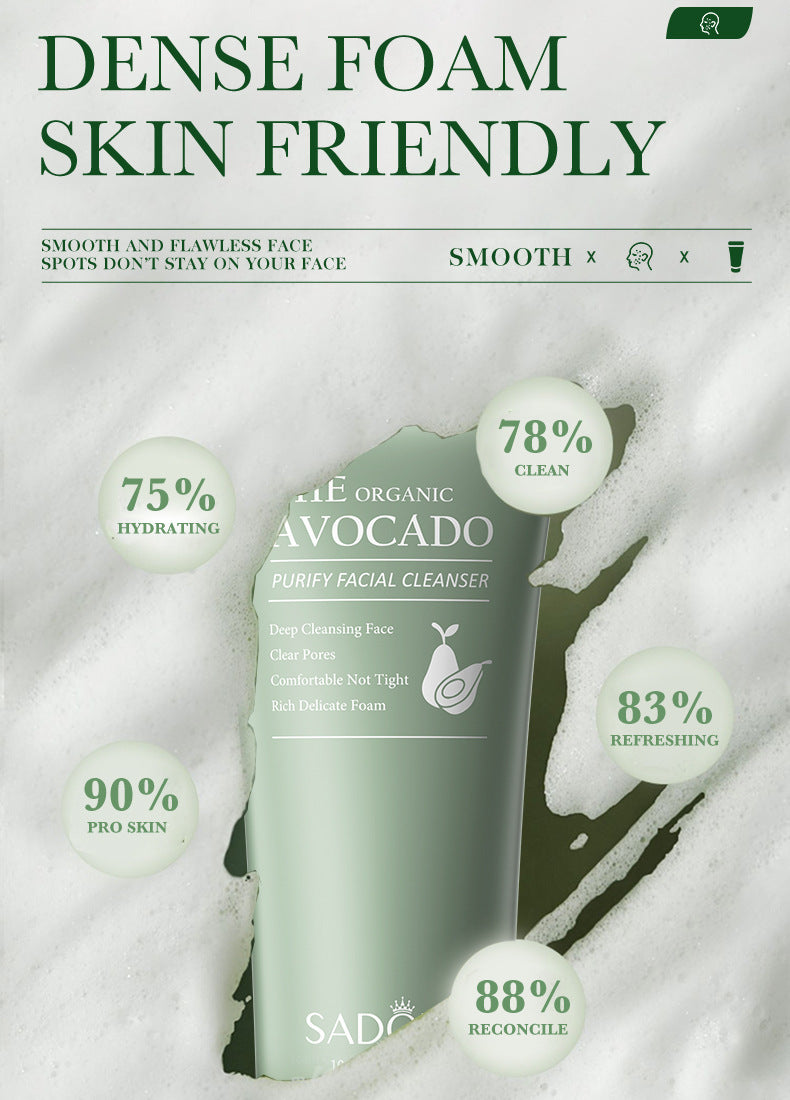 Avocado Skincare Set SADOER Cleansing, moisturizing and moisturizing six-piece set  foreign trade wholesale