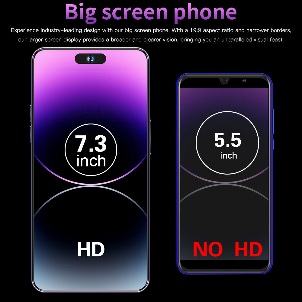 i15proMax Smartphone6.8Inch Hd Large Screen3+64GB Android Hot-Selling Phones Wholesale