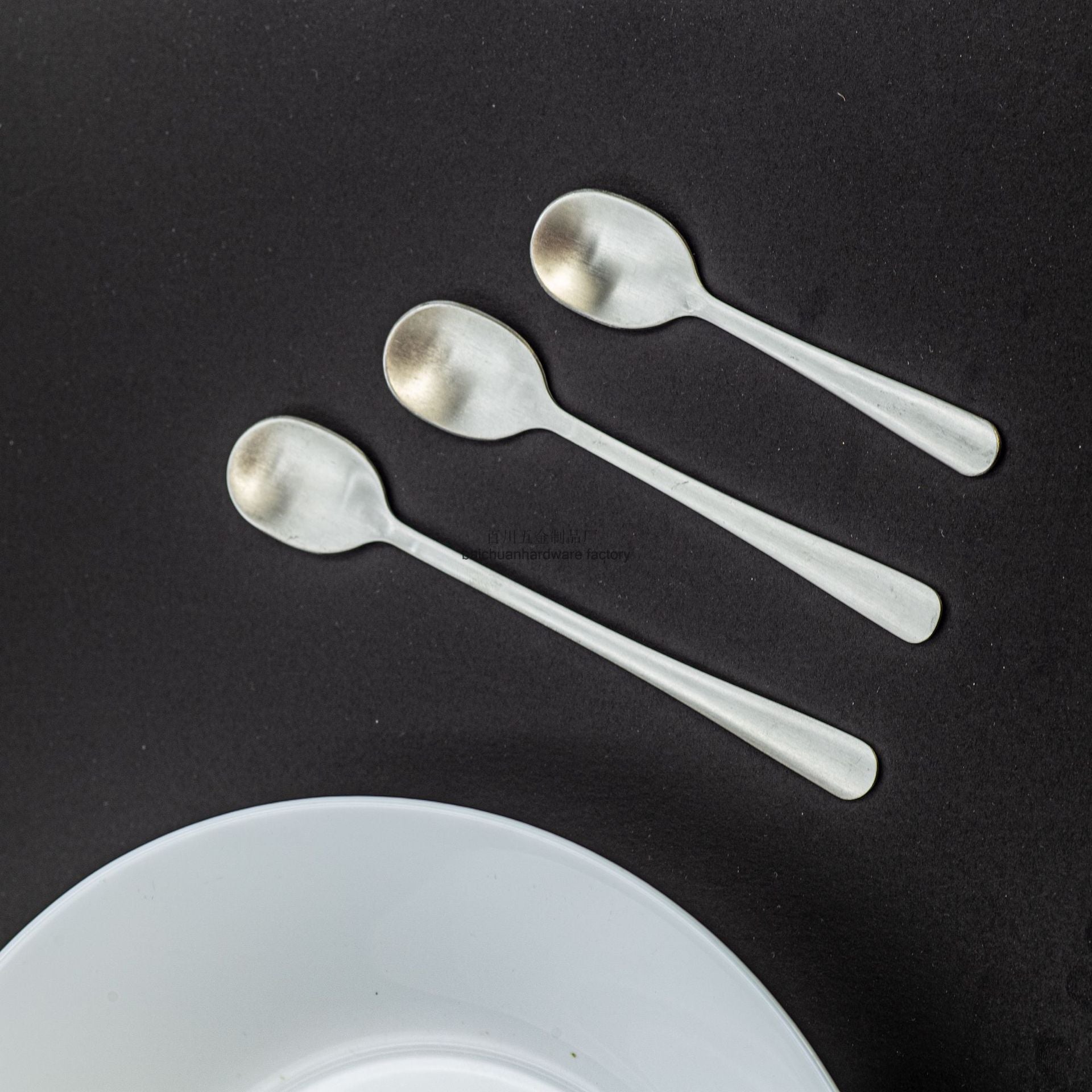 Manufacturer Extra Small Spoon Stainless Steel Coffee Spoon Creative Spoon Small Round Spoon Mini Extra Small Spoon8CM Seasoning Spoon