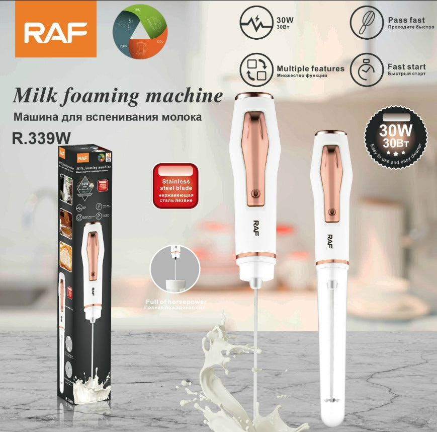 RAF EU Standard Electric Egg Beater Household Handheld Egg Beater Cream Whisk Portable Compact R.339