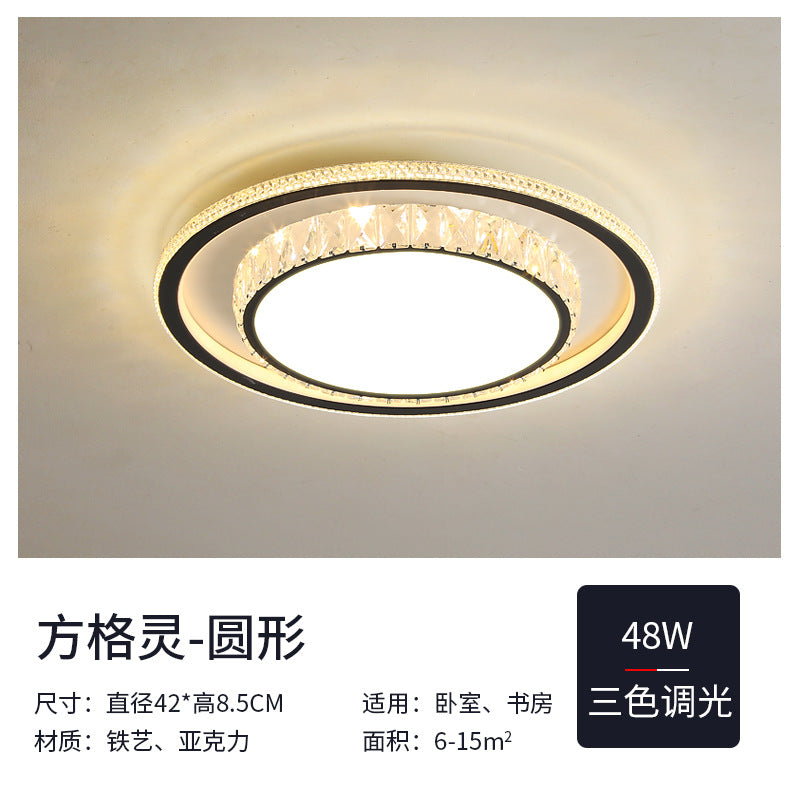 2025New Year's New Lamps Living Room Lamps Modern Simple Atmosphere Ceiling Lamps Light Luxury Crystal Lamps Restaurant Lamps Bedroom Lamps