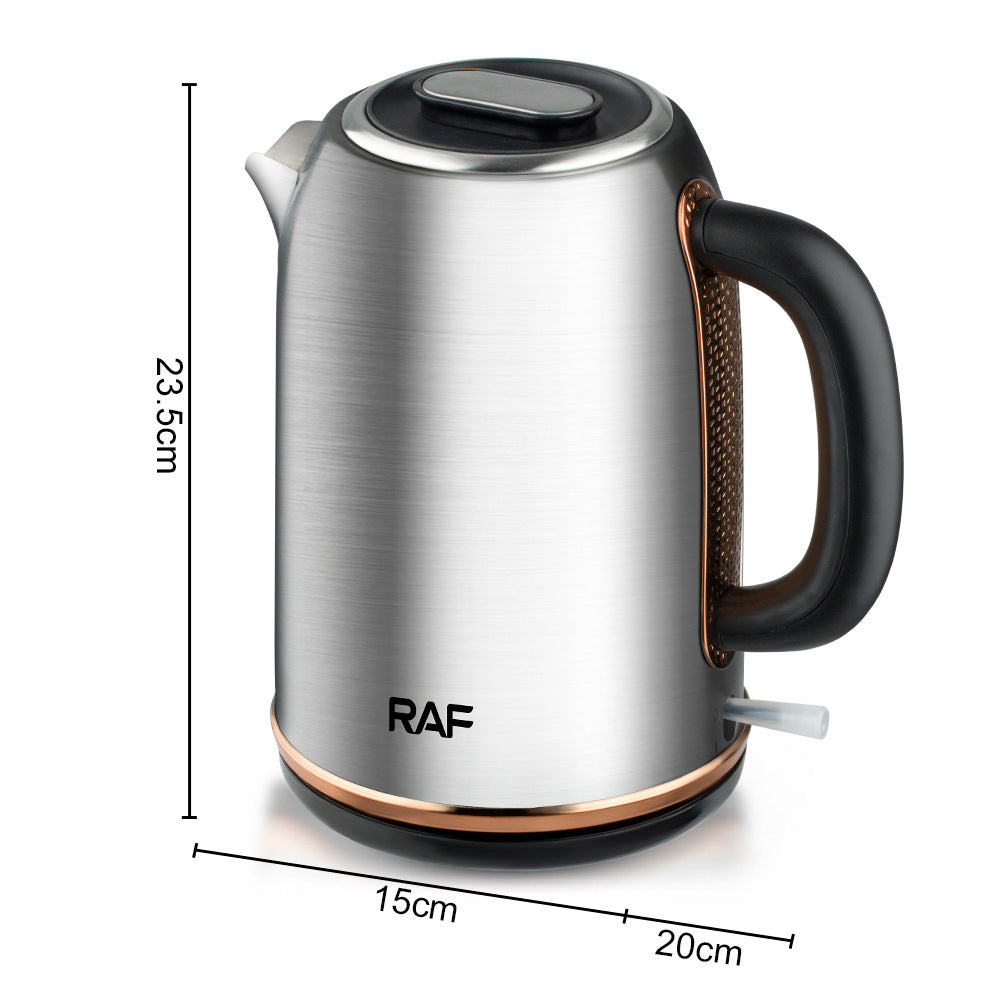 RAF European Standard Electric Kettle Household Kettle Automatic Power Off Anti-Dry Burning Food Grade Stainless Steel Kettle