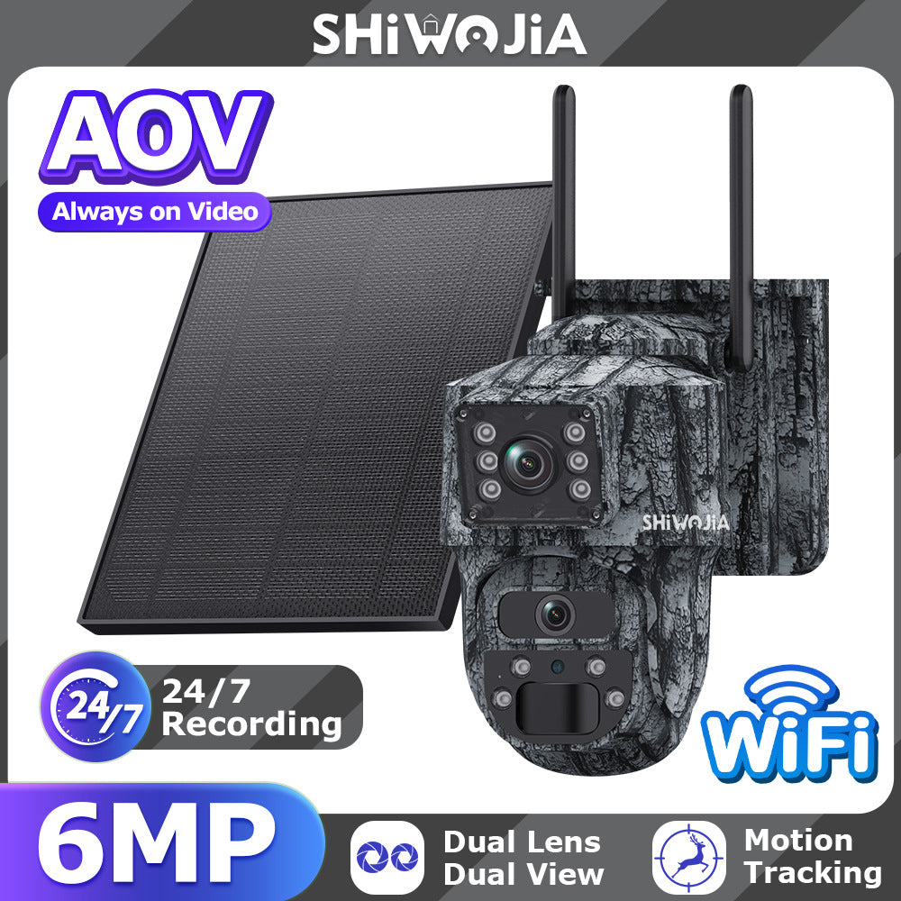 AOV Low Power Consumption4G Solar camera outdoor wireless600Ten Thousand Pairs of Lenses