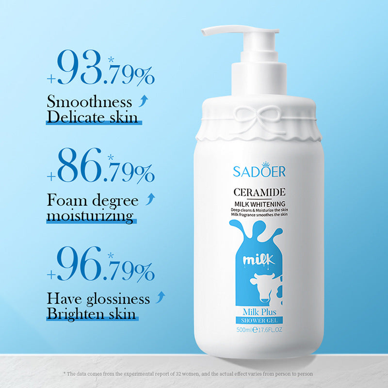 Milk Body Wash SADOER Hydrating, smooth, clean fragrance body wash for cross-border foreign trade wholesale