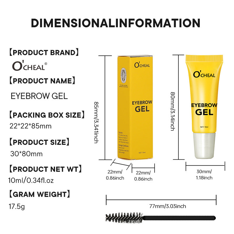 Styling Eyebrow Gel Eyebrow Styling Cream with Brush Strong Styling Eyebrow Cream Gel Eyebrow Wax