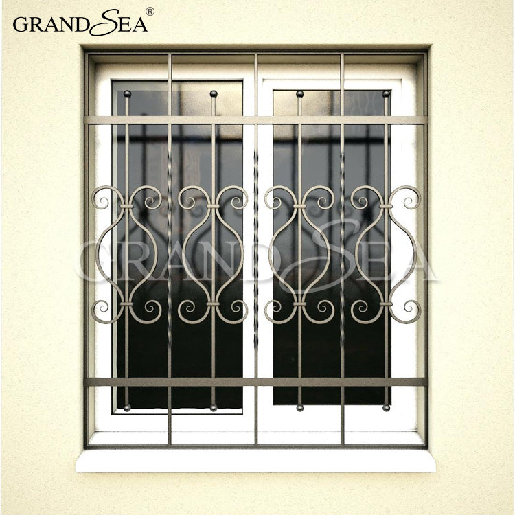 Decorative Wrought Iron Security bar Casement Window Burglar bar