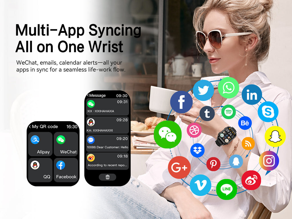 AIMB-Z20Smart Watch2.01inch Bluetooth Call Pedometer Sleep Three-Proof Sports Earphones Wireless