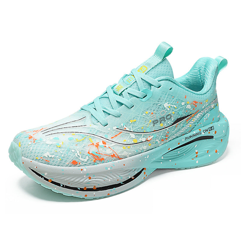 Red Rabbit9pro Luminous Carbon Plate High Elastic Cushioning Women Running Shoes Men Autumn Racing Training Non-Slip Cushioning Sneakers