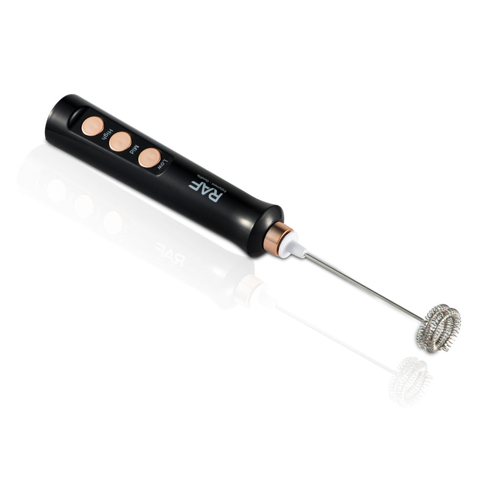 ＲＡＦCafe Milk Frother Egg Beater Household Electric Milk Frother Milk Stirrer 2-in-1
