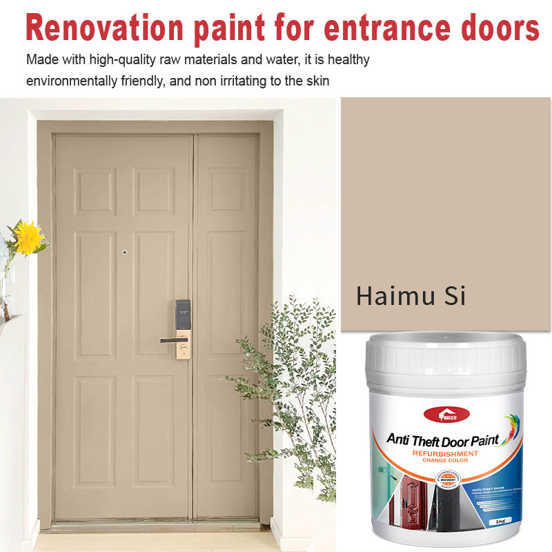Anti-theft Iron Door Paint Metal Aluminum Alloy Iron Door and Window Renovation Color Change Rust-Proof Water-Based Paint Latex Paint