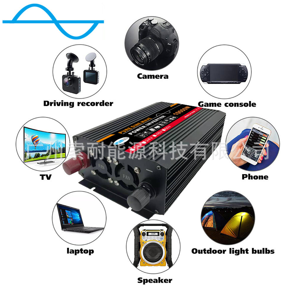 Pure Sine Wave Inverter1500W DC12V/24V Turn AC110V 120V AliExpress Wish Platform Export