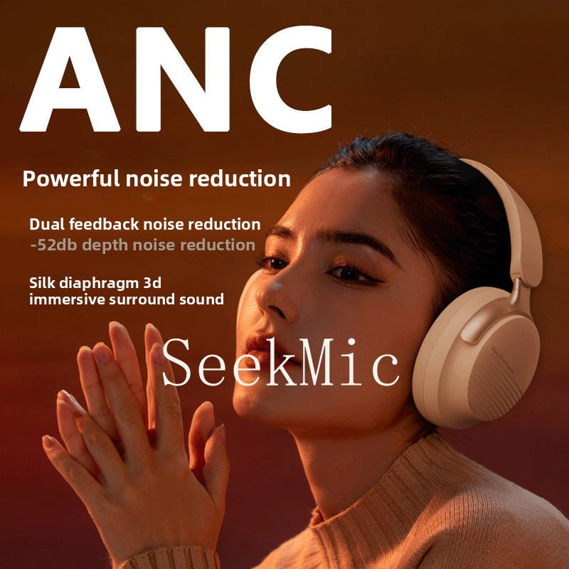 Head-mounted Bluetooth Wireless Earphones ANC Noise-canceling Sports Earbuds Simple, ultra-long battery life, comfortable to wear