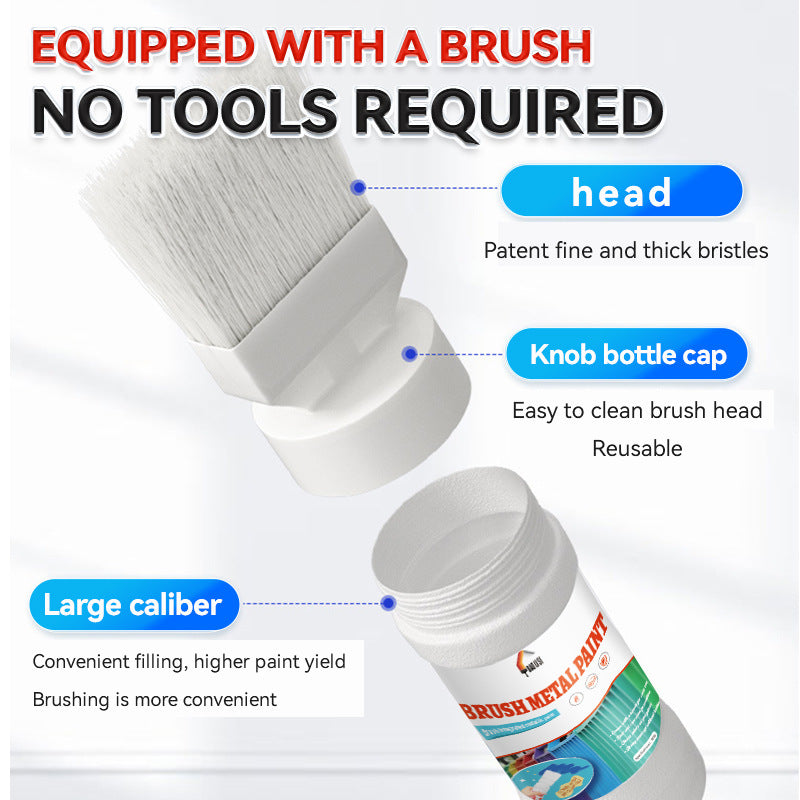 Metal Brush Paint Iron Door Window Railing Anti-Rust Water-Based Paint Balcony Renovation Color Change Coating Coloring