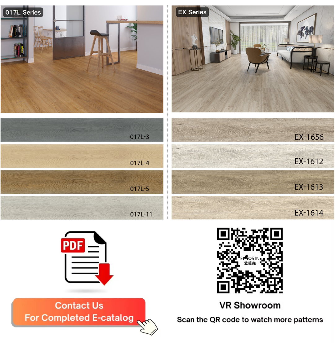 Commercial Grade with Glued on 5mm Waterproof Tile Gluedown Luxury Vinyl Plank Flooring Glue Down Lvp Lvt Flooring