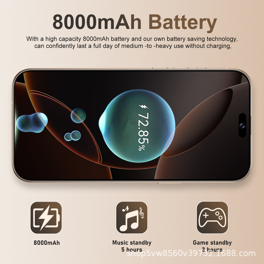 Hot Sale A16ProMax Android Intelligence5G Mobile Phone16+1T Factory Direct Sales Mobile Phones