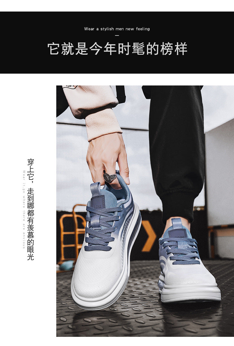 plus Size Spring New Comfortable Sports Shoes Casual Running Shoes Cushioned Lightweight Breathable Shock Absorption Trendy Shoes