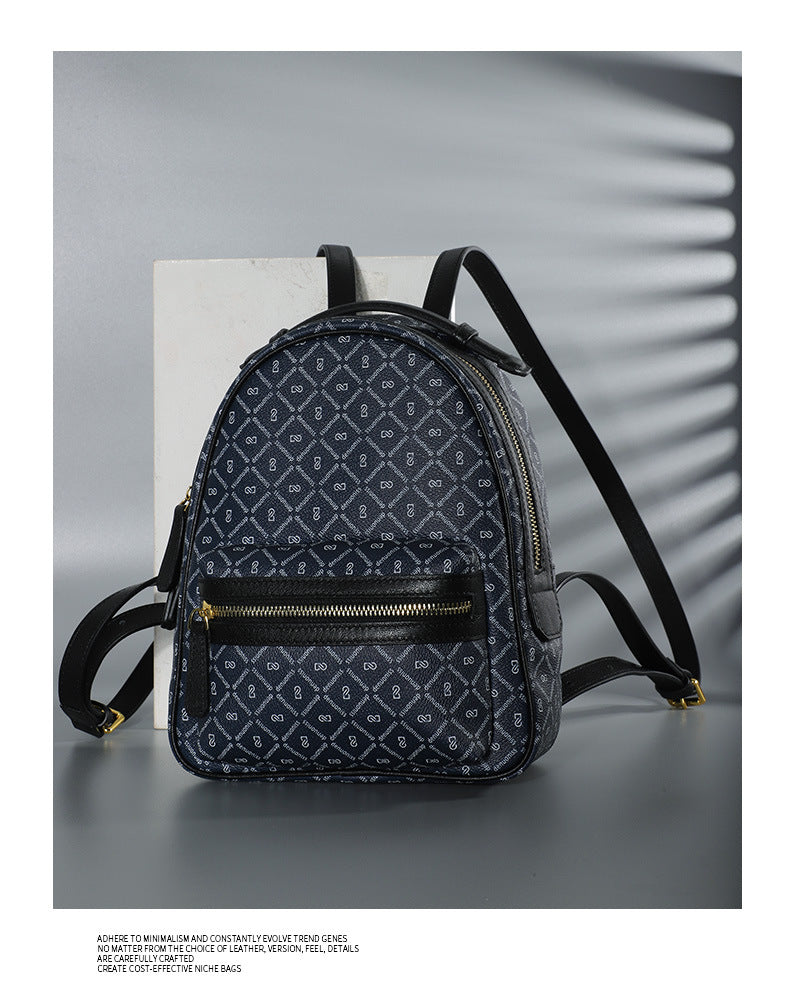 Trendy Fashion Bag for Women New Printed Handbag Retro Personality Stylish Color-Block Simple Shoulder Bag for Women