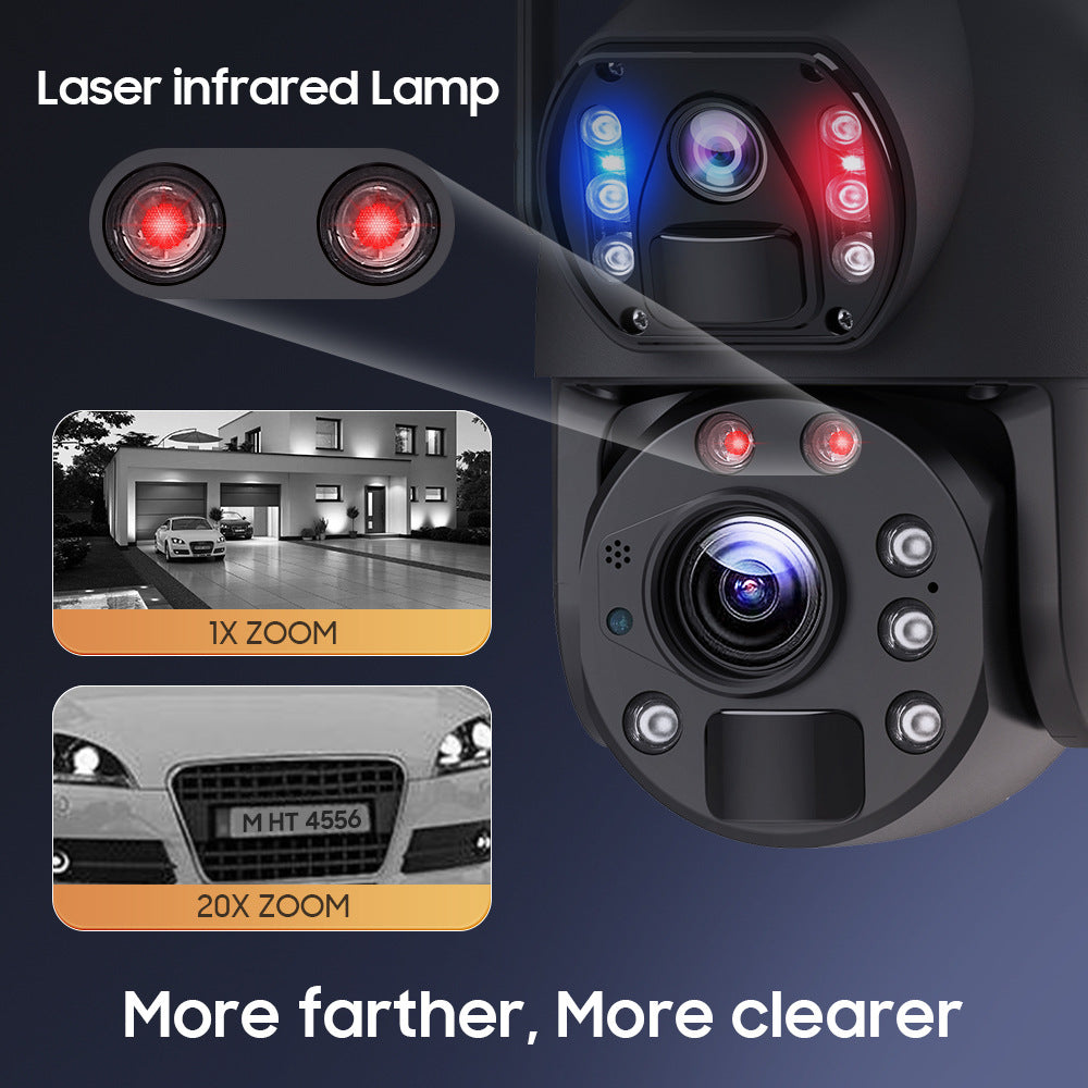 Factory direct sales4G Binocular6MP HD Outdoor Gun Ball Solar Camera202x Zoom Night Vision Camera
