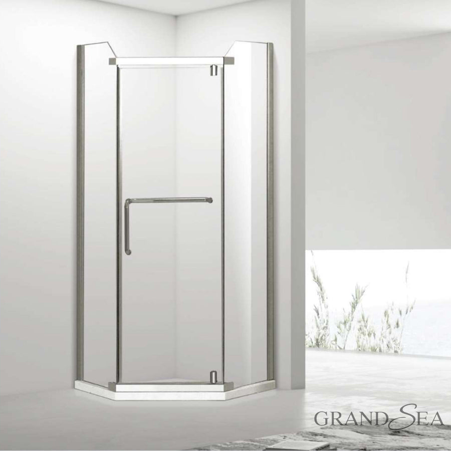 Hot Sale Entry Easy Sliding Shower Door 10cm Adjustment 6mm Tempered Glass Shower Room