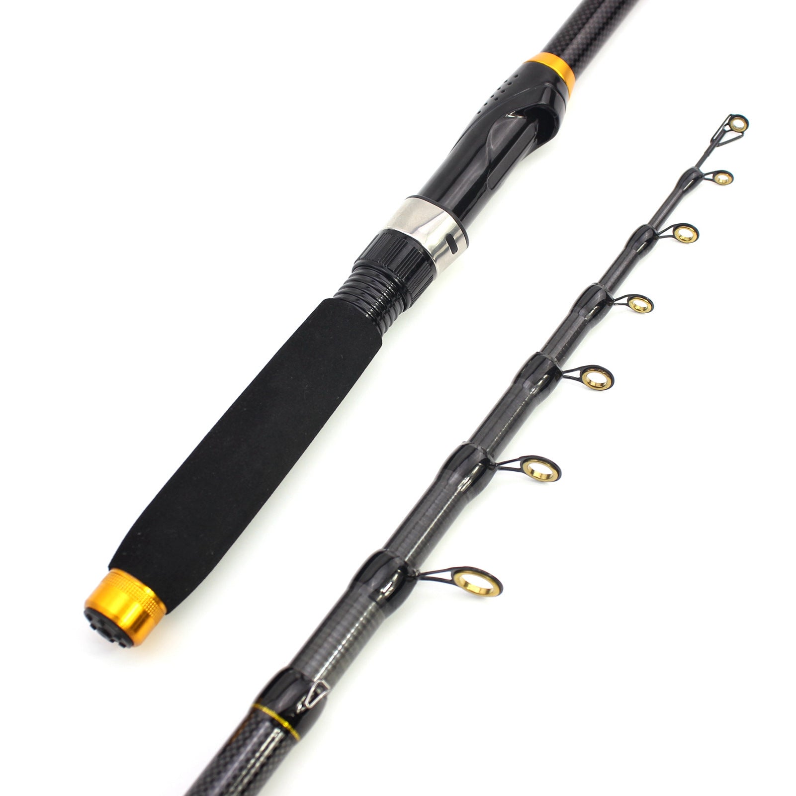 Portable Ultra-Short Small Sea Rod Carbon Fiber Telescopic Lure Rod Mini Long Cast Snakehead Carp Rod FBA