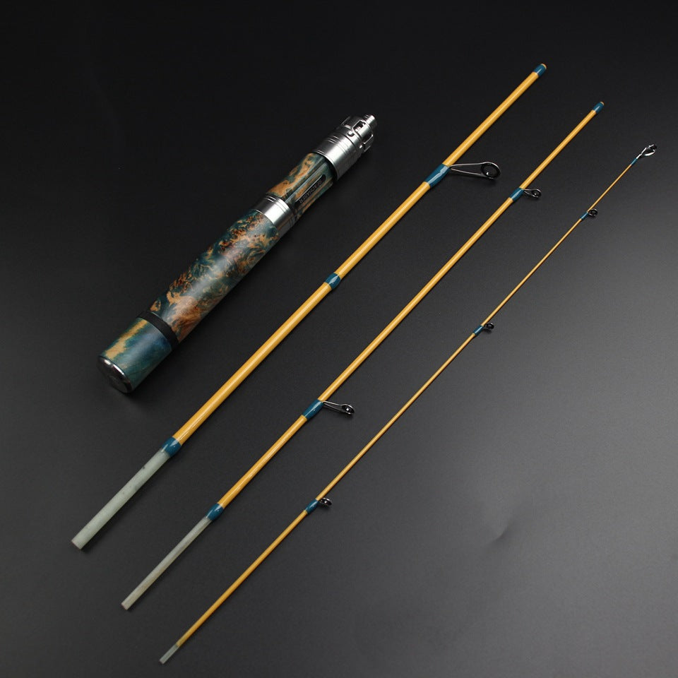 1.4Ultra-light Stream Casting Rod, Soft and Lightweight, Easy to Carry, Four-section Lure Rod for Bass and Panfish Fishing