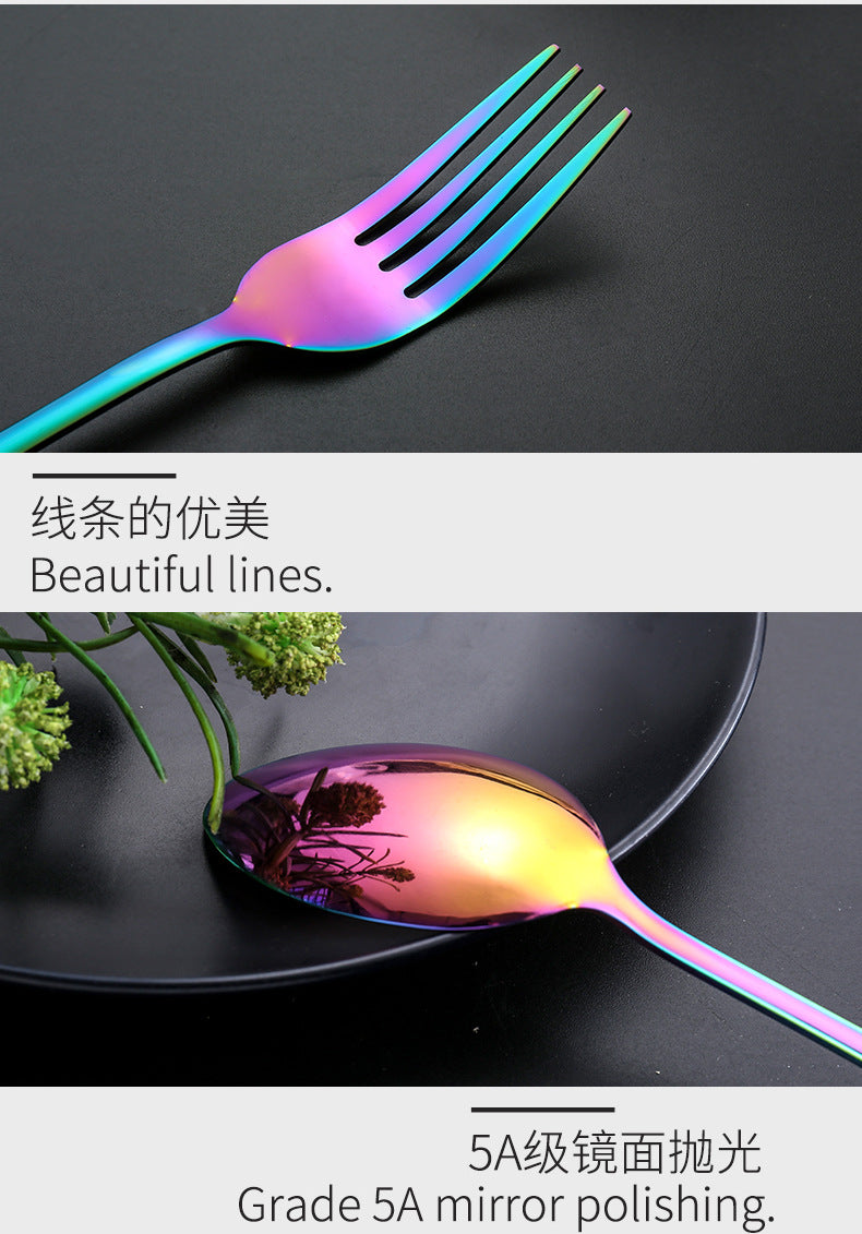 1010Cutlery Set Hotel Holiday Steak Western Food Tableware24Gift Set Wooden Box