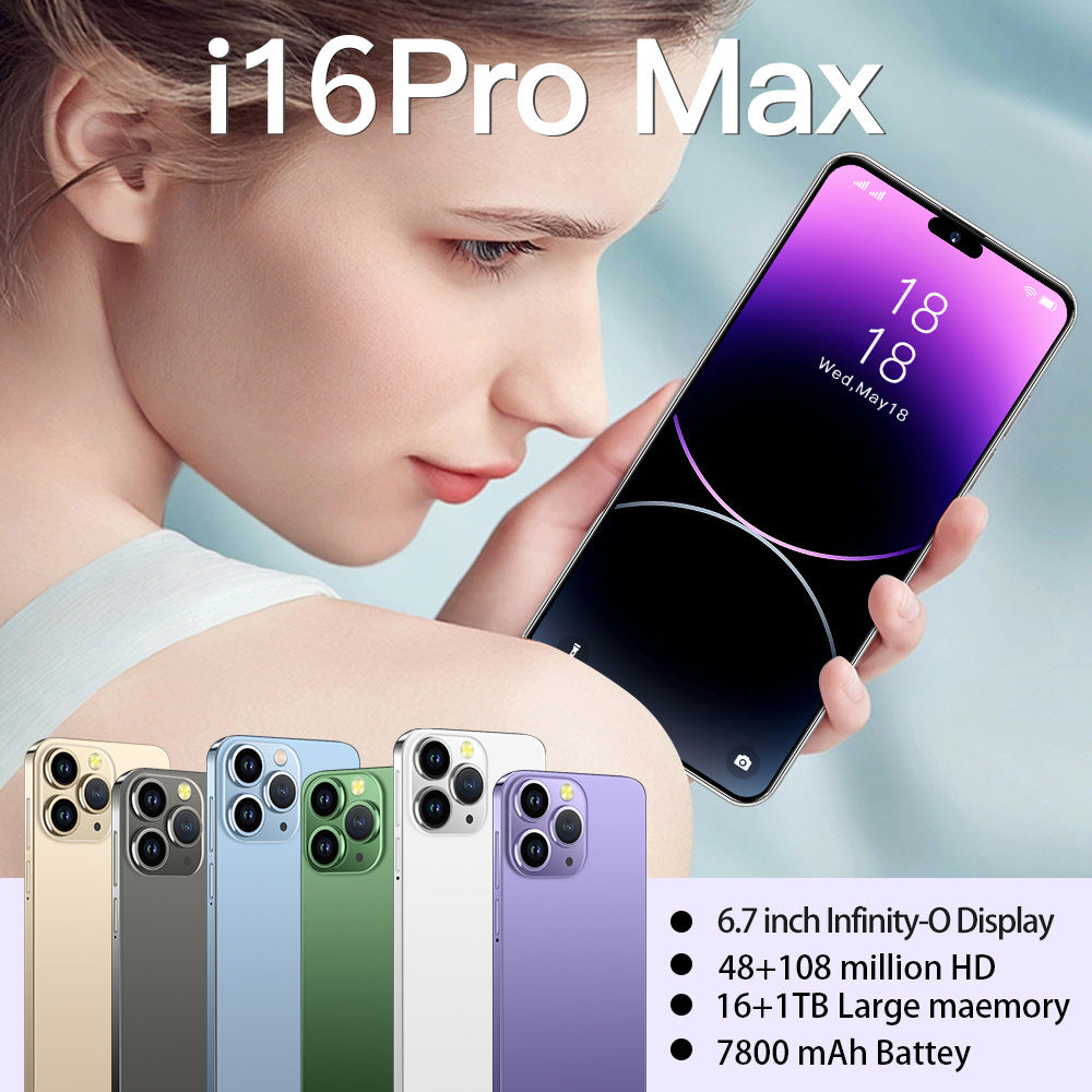 New low price I16 Pro Max Smartphone16+1T Android6.7Inch AliExpress