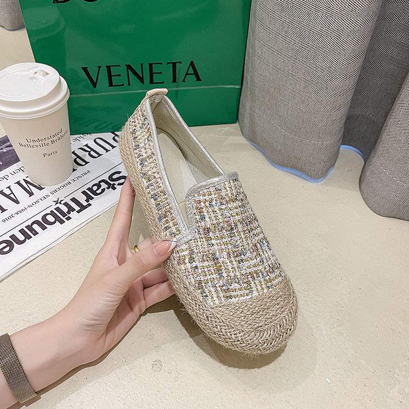 Women's Slip-On Fisherman Shoes Lazy Loafers2025Spring and Autumn New Style Flat Casual Loafers for Women