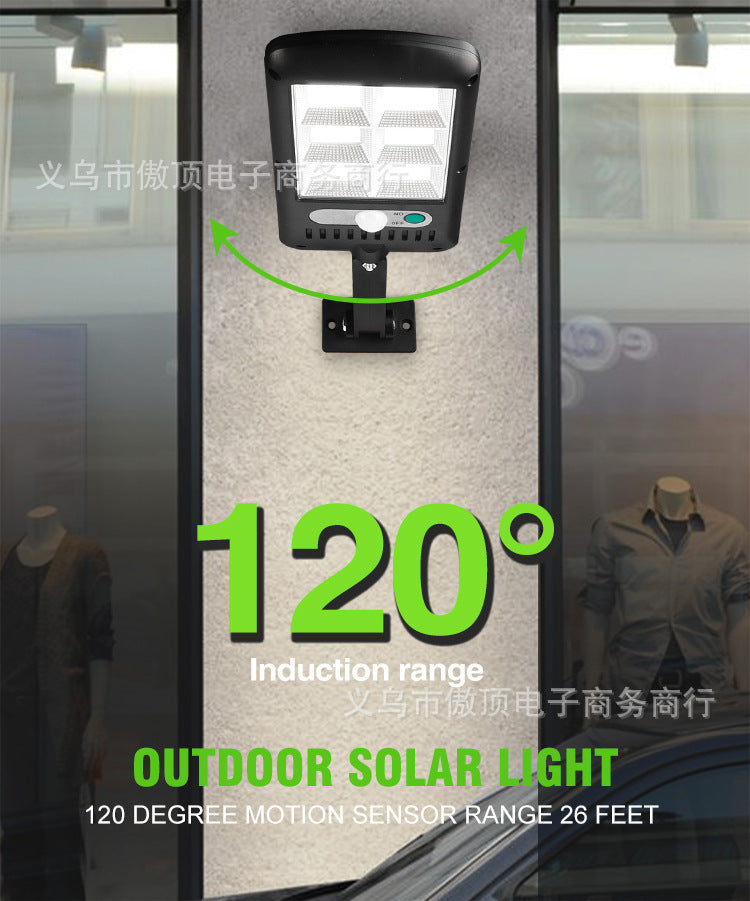 Outdoor Solar Light Human Body Sensing Street Light Bracket Integrated Garden Light Waterproof Garden Light Garage Light