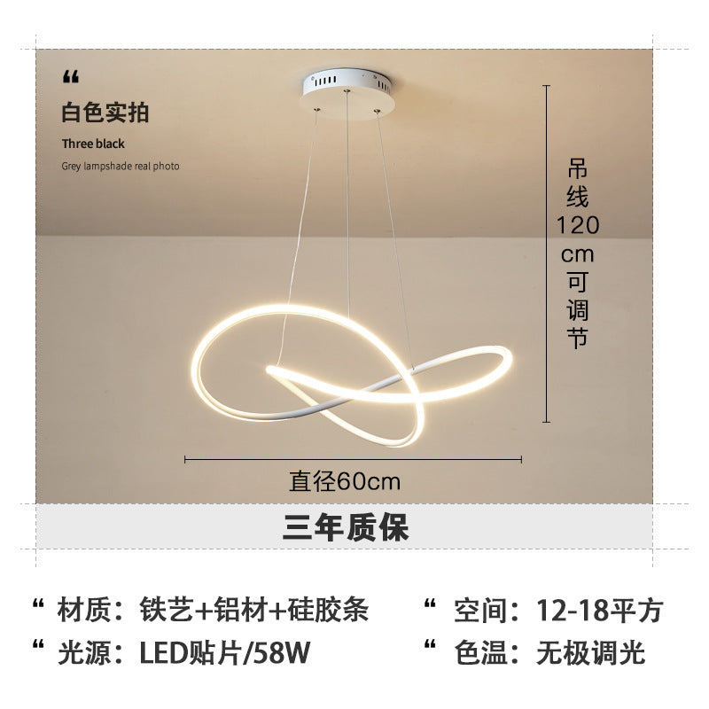 Northern Europe led Restaurant Chandelier Modern Minimalist Bar Table Lamp Bedroom Room Lamp Dining Room Unique2025New Lamps