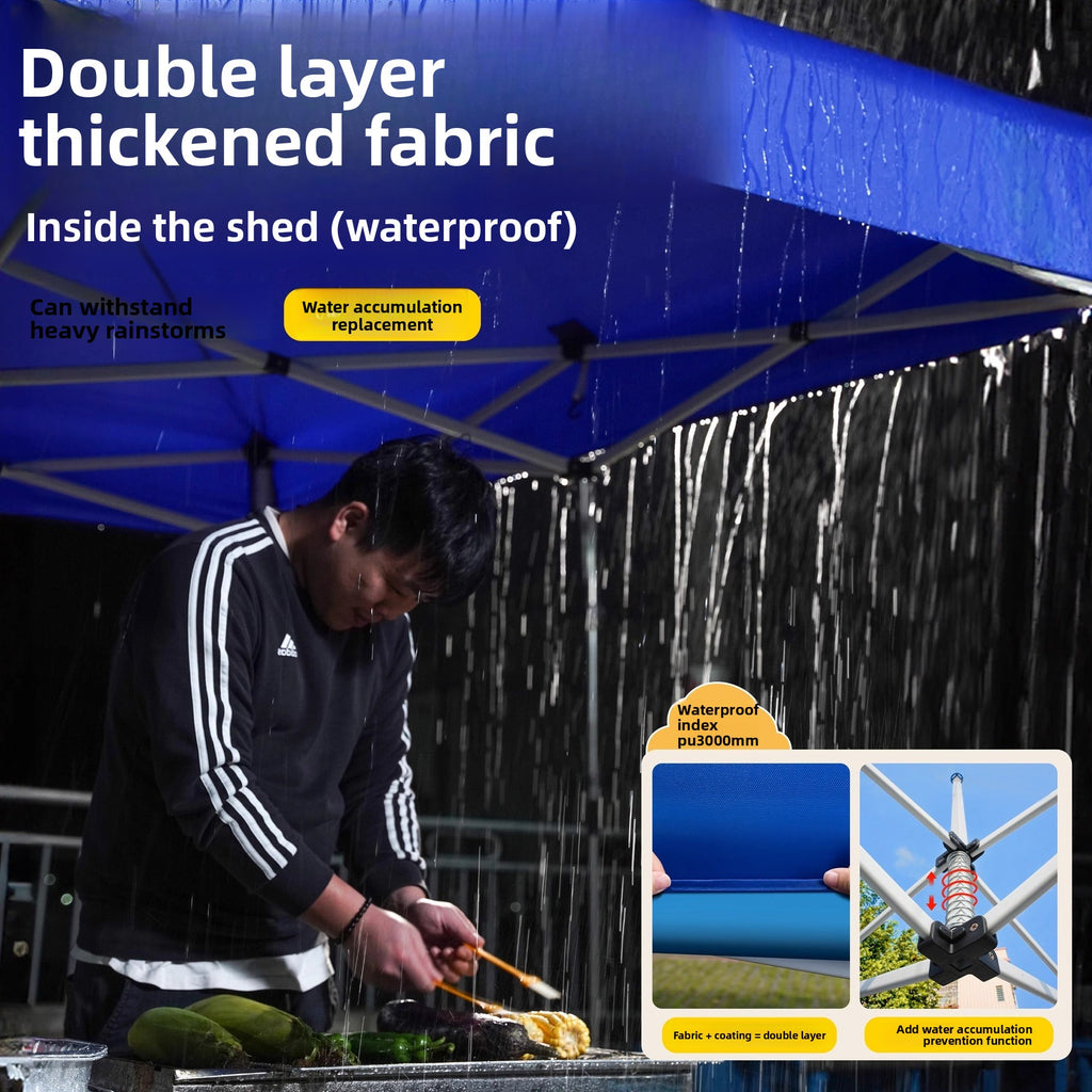 Four-corner Stall Tent Top Cloth3x3Mite Thick Khaki Rainproof Fabric Outdoor Sunshade Thickened Awning Tarp