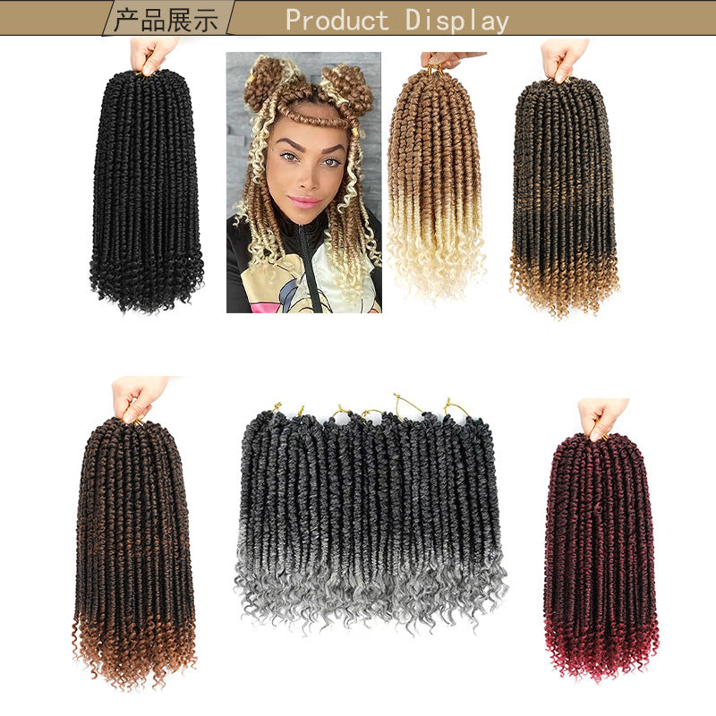 European and American African Synthetic Hair Braids Twist Hair Dreadlock Wig Passion Crochet Double Ponytail