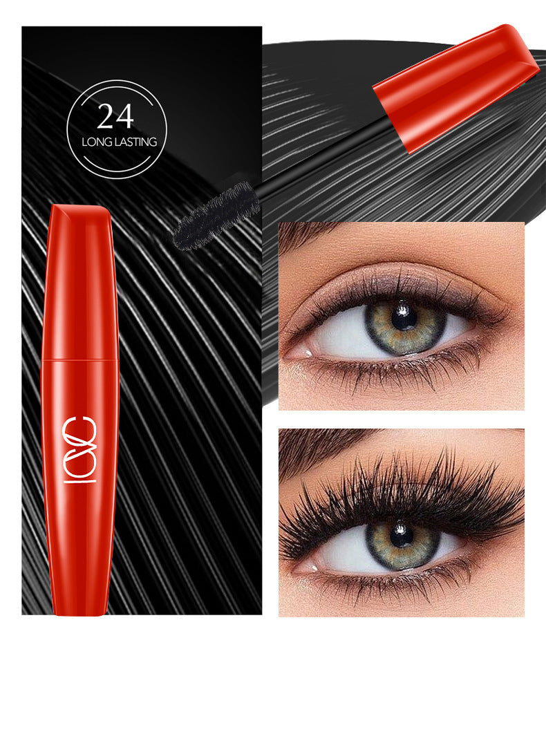 European Beauty Makeup Volumizing Curling Mascara Large Brush Head Dense Lengthening Waterproof Smudge-proof Mascara Makeup