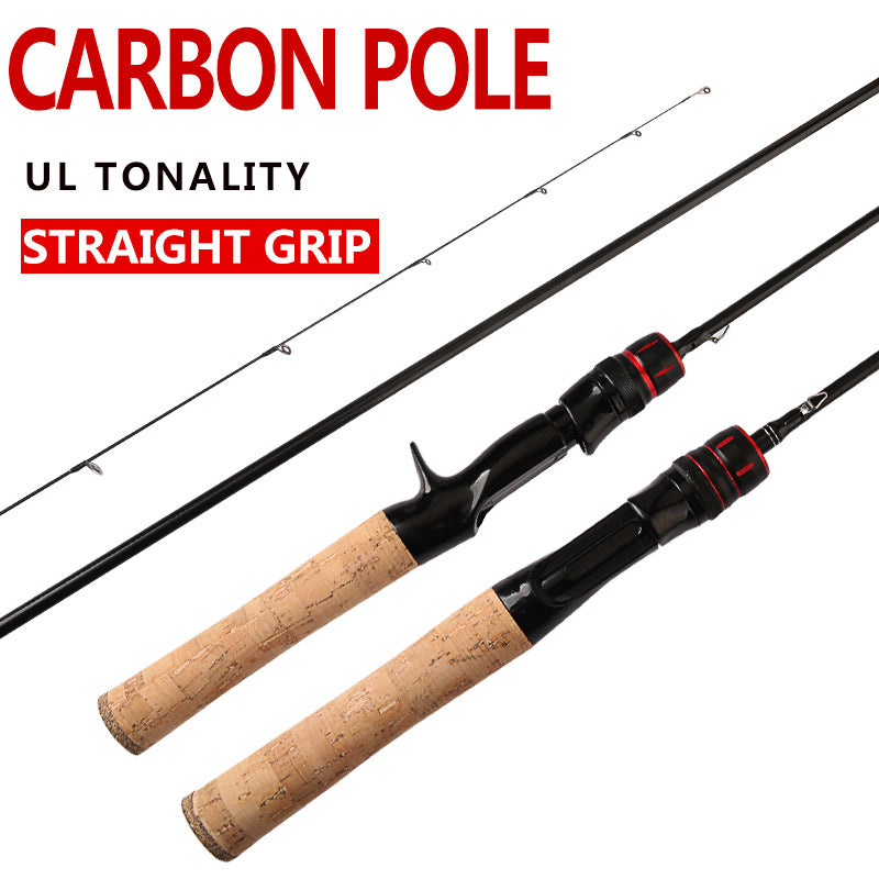 Wholesale Horse Mouth Rod Set ul Ultra-Soft Carbon Lure Rod Ultra-Light Straight Handle Solid Rod Tip Lure Fishing Rod