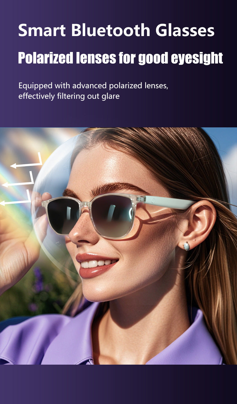 【AI Translation】Smart Translation Glasses Sunglasses Bluetooth Glasses Polarized UV Protection Blue Light Listening to Music Calling