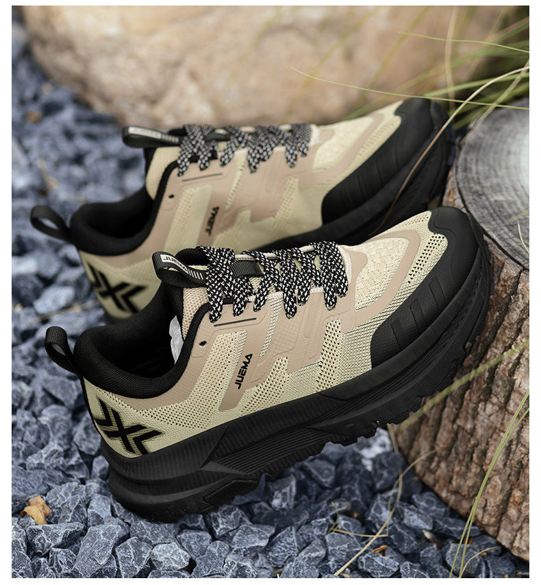 Large Size Men's Running Shoes Wear-Resistant Non-Slip Outdoor Hiking Shoes Breathable Versatile Shock Absorption High-Quality Sports Shoes
