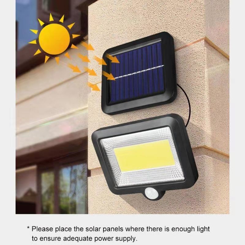 New Outdoor Solar Charging100COB Split Sensor Light Garden Light Wall Light Garden Light Power Outage Emergency Light