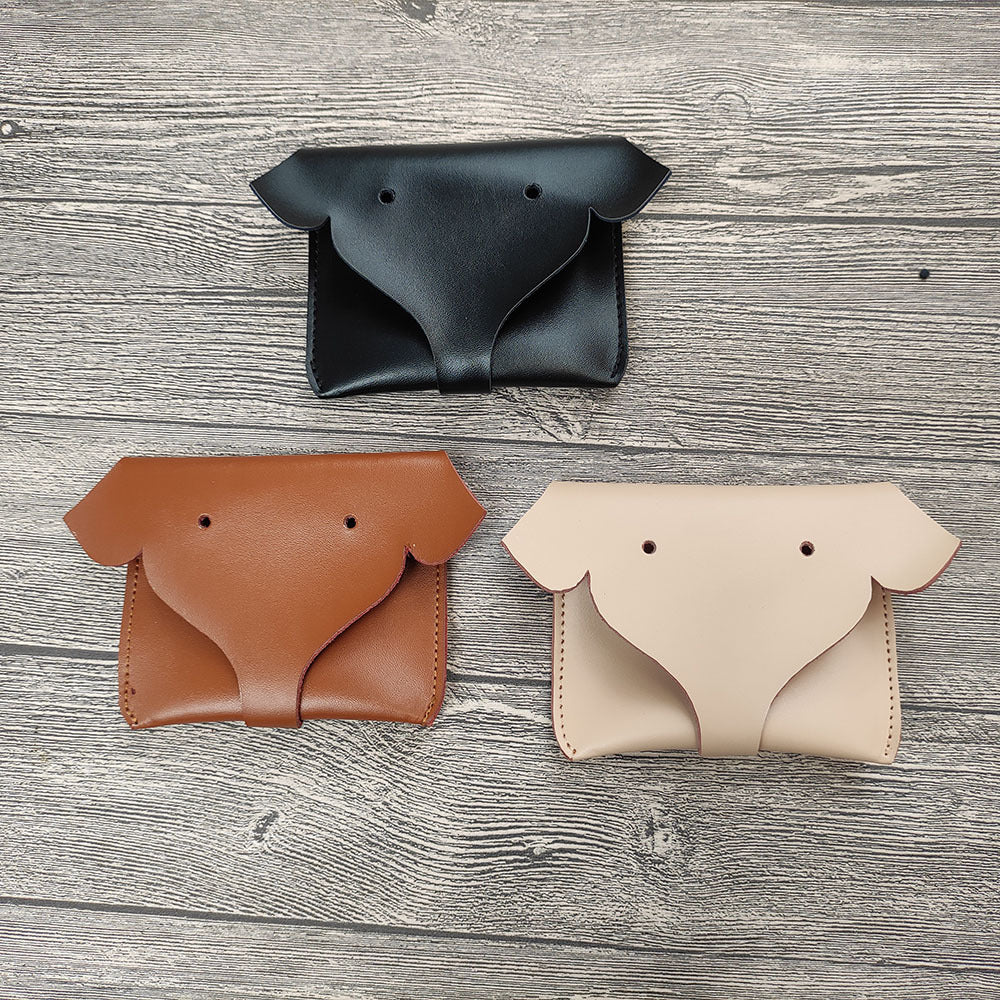 Guangzhou Factory Genuine Leather Cartoon Little Elephant Coin Purse Simple Card Bank Card Advertising Promotional Gift Trendy Product