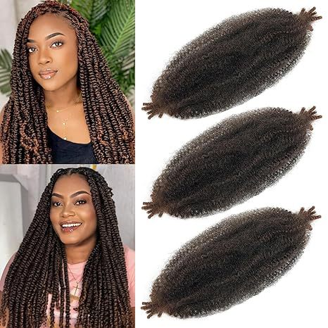 Factory In-Stock African Hand-Torn Caterpillar Wig Synthetic Long Curly Hair Marley Braid Fluffy Short Curly