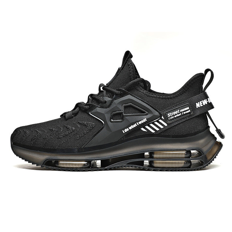 New Double Layer TPU Popcorn Big Sole Cushioning Rebound Sports Shoes Men's Fashion Light Luxury Versatile Casual Trendy Shoes