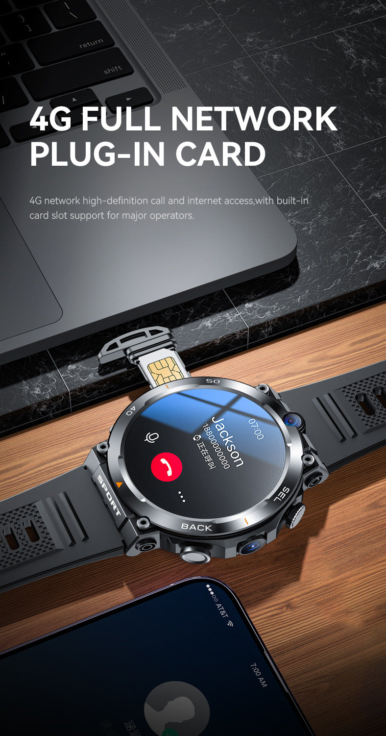H10Smart Watch5G Full Netcom SIM Card Google Store Support APP Download Dual Camera Video Call