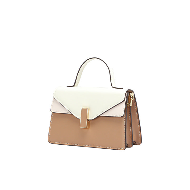 Factory Fashion Color-Block Crossbody Women's Bag Niche Versatile Handbag Elegant Small Square Bag Daily Commute Bag