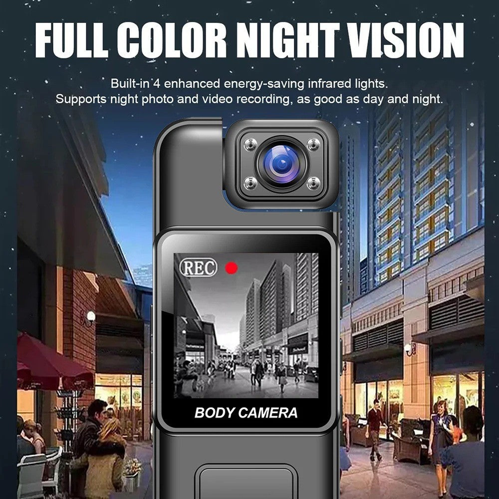 4K Handheld Pocket Camera Portable Recorder Clip Camera HD Infrared Night Vision Recorder