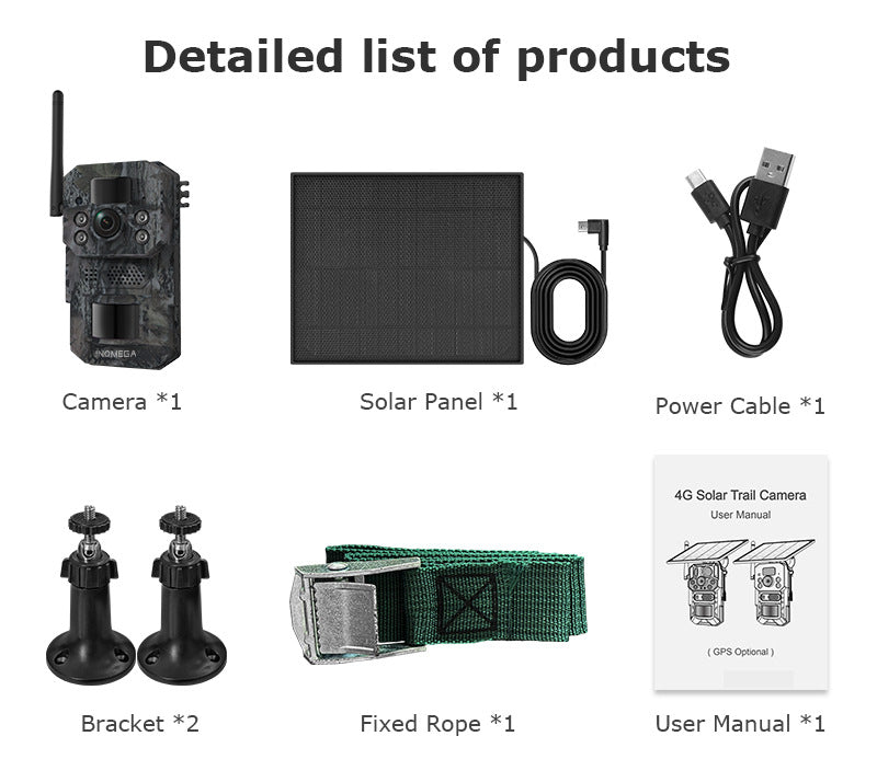 Private Model Outdoor Camouflage4G Solar-powered Camera GPS Positioning Hunting Camera Remote HD Camera